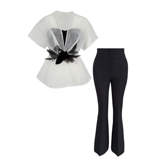 Eden Transparent Jacket and Trousers Set