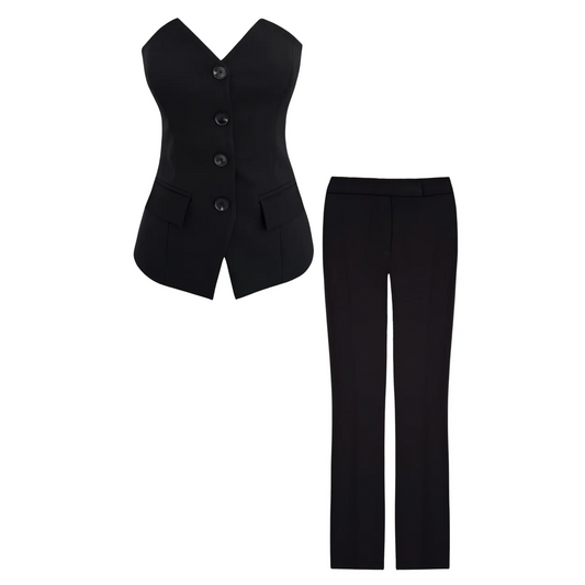 Lisa Strapless Collar Set