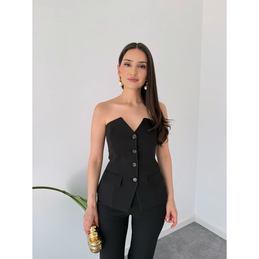 LISA STRAPLESS COLLAR SET