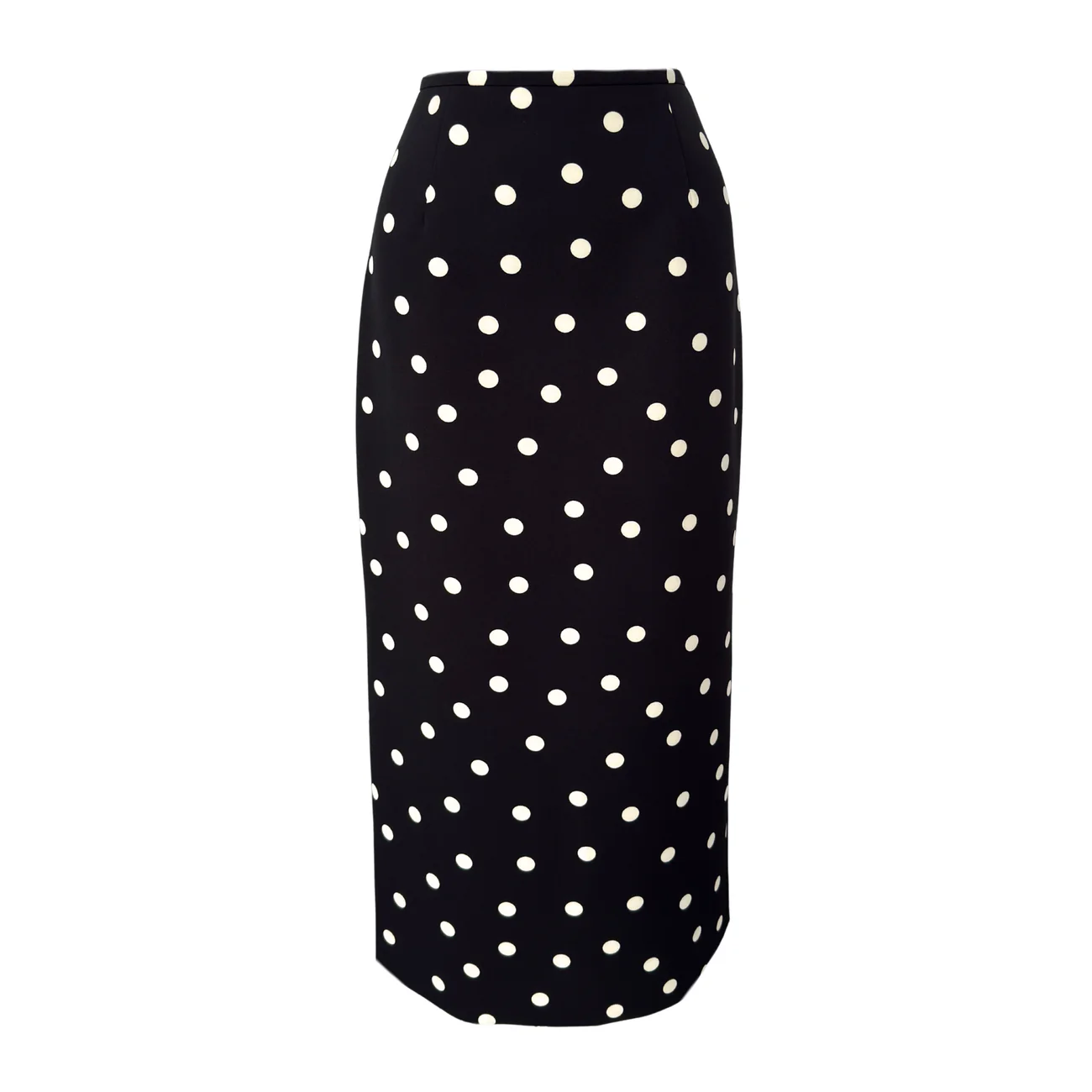 Polka Dot Patterned Pencil Skirt Top Set
